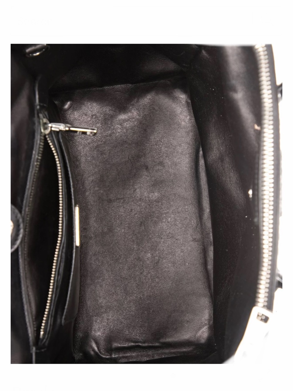 Vintage Prada Galleria Dark Brown Vitello Leather Stud-Embellished Tote - Picture 5 of 5